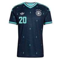 Camisa de Futebol Alemanha Serge Gnabry #20 Equipamento Secundário Mundo 2026 Manga Curta